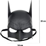 Nessi World 20x14 cm Siyah Renk Çocuk Boy Arkadan Lastikli Batman Maskesi