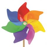 Nessi world 7 Kanat 35 cm Gök Kuşağı Rüzgar Gülü