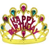 Nessi World Altın Renk Happy Birthday Yazılı Doğum Günü Tacı 60 cm
