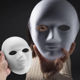Nessi World Beyaz Renk Boyanabilir Anonim Tam Yüz Cosplay Maske 24x18 cm