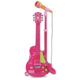 Nessi World Elektronik Ayaklı Mikrofonlu Pembe Gitar