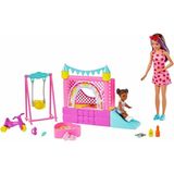 Nessi World HHB67 Barbie Bebek Bakıcısı Skipper Oyun Evi Seti