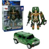 Nessi World HW-899-1-2-5 Kut. Dönüşebilen Robot Jeep 1:24 -Vrd