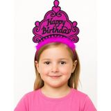 Nessi World Nessiworld Fuşya Happy Birthday Prenses Tacı – Doğum Günü Taç Aksesuarı