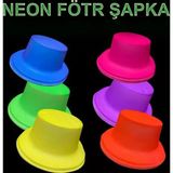 Nessi World Nessiworld Neon Partisi Turuncu Renk Plastik Fötr Şapka