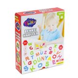 Nessi World ONY-402 Ahşap Renkli Harfler 33 Parça -Onyıl Oyuncak