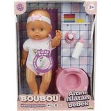 NessiWorld 2030121 Sunman, Boubou Altını Islatan ve Konuşan Bebek Seti 30 cm