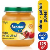 Nessiworld Bebelac Elma Şeftali Püresi Kavanoz Maması 125 Gr