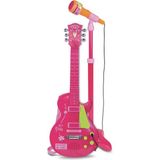 Nessiworld Elektronik Ayaklı Mikrofonlu Pembe Gitar