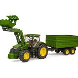 NessiWorld John Deere 7r 350 Kepçeli Traktör ve Römork BR03155 - 10 cm