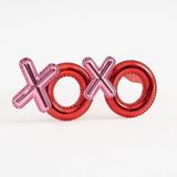 NessiWorld Kırmızı Renk Xoxo Yazılı Parti Gözlüğü 17x7 cm