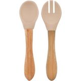 Nessiworld Mama Kaşığı ve Çatal Seti Bubble Beige