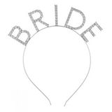 NessiWorld Mega Boy Kristal Taşlı Gümüş Bride Taç Gelin Tacı 20X21 cm