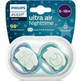 Nessiworld Philips Avent Ultra Air Gece Emzik 6-18 Ay Erkek