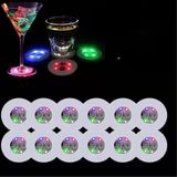 Nessiworld Renkli Led Işıklı Bardak Altlığı - Dekoratif (12 Adet, Pilli)