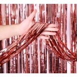 Nessiworld Rose Gold Püsküllü Kapı Perdesi - Parti, Bekarlığa Veda, Doğum Günü 1X2 M