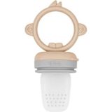 Nessiworld Silikon Püre Meyve Sebze Emziği Bubble Beige / Powder Grey