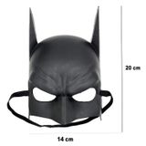 NessiWorld Siyah Renk Çocuk Boy Arkadan Lastikli Batman Maskesi A Kalite 20x14 cm
