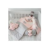 Nest Gri Somon Yıldızlı Jaju-babynest Anne Yanı Bebek Yatağı Yıldız Set