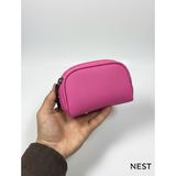 Nest Life Pembe Renk Makyaj Çantası, Bozuk Para Çantası, Takı Çantası
