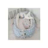 Nest Mavi Yıldızlı Jaju-babynest Anne Yanı Bebek Yatağı Set Mavi