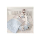 Nest Mavi Yıldızlı Lüx Jaju-babynest Anne Yanı Bebek Yatağı Set