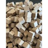 Nest WoodTr 1x1x1cm 100 ADET MDF Küp Ham Doğal Boyanabilir MDF Küp Mine - craft Küp Zeka Oyunu