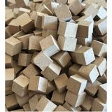 Nest WoodTr 1x1x1cm 100 ADET MDF Küp Ham Doğal Boyanabilir MDF Küp Minecraft Küp Zeka Oyunu