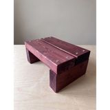 Nest Woodtr Doğal Ahşap Tek Katlı Basamak Tabure Yükseltici 30X25x15cm 1Adet
