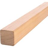 Nest WoodTR Nest Wood Doğal Ham Ahşap Silinmiş 5X5X25CM 2 Adet Fırınlanmış Çam Kereste - 100 cm
