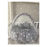 Nest Yıldızlı Açılır-kapanır Oyun Minderi Cibinlik Jaju-babynest Anne Yanı Bebek Yatağı