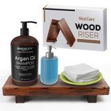 NestCare Dekor Ekranı için Ahşap Yükselticiler, Banyo Tezgahı Lavabo Dekoru (1'li Paket)