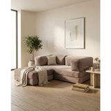 Nestime 180X180 Köşe Takımı | Modern Fitilli Kadife | Köşe Koltuk | Modüler Köşe Takımı | Yataklı L Koltuk | Fitilli Kadife - Bej - 50 DNS Bondex Sünger