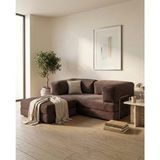 Nestime 180X180 Köşe Takımı | Modern Fitilli Kadife | Köşe Koltuk | Modüler Köşe Takımı | Yataklı L Koltuk | Fitilli Kadife - Kahve - 50 DNS Bondex Sünger