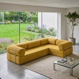 Nestime® 300X200 cm Kapalı Köşe Modüler Sünger Koltuk Takımı| Koşe Koltuk | Yıkanabilir | Çok Fonksiyonlu Yer Yatağıyeny - Hardal - 22 DNS ORGİNAL SÜNGER