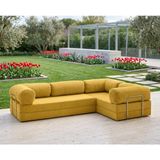 Nestime® 300X200 cm Kapalı Köşe Modüler Sünger Koltuk Takımı| Koşe Koltuk | Yıkanabilir | Çok Fonksiyonlu Yer Yatağıyeny - Hardal - 50 DNS BONDEKS SÜNGER