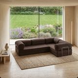 Nestime® 300X200 cm Kapalı Köşe Modüler Sünger Koltuk Takımı| Koşe Koltuk | Yıkanabilir | Çok Fonksiyonlu Yer Yatağıyeny - Kahve - 22 DNS ORGİNAL SÜNGER