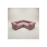 Nestime Nestime® 200X200 Cm Modüler Sünger L Koltuk Takımı Pembe