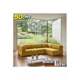 Nestime Nestime® 300X200 Cm Açık Köşe Modüler Sünger Koltuk Takımı Hardal