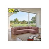 Nestime Nestime® 300X200 Cm Açık Köşe Modüler Sünger Koltuk Takımı Pembe