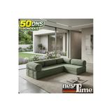 Nestime Nestime® 300X200 Cm Açık Köşe Modüler Sünger Koltuk Takımı Yeşil