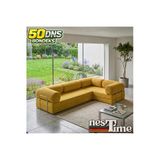 Nestime Nestime® 300X200 Cm Kapalı Köşe Modüler Sünger Koltuk Takımı Hardal