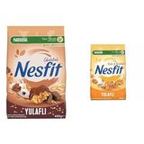 Nestlé 400 gr Nesfit Çikolatalı Tam Tahıl ve Pirinç Gevreği + 400 gr Nesfit Ballı ve Bademli Tam Tahıl ve Pirinç Gevreği