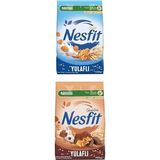 Nestlé 420 gr Nesfit Sade Tam Tahıl ve Pirinç Gevreği + 400 gr Nesfit Çikolatalı Tam Buğday ve Pirinç Gevreği