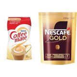 Nestlé Coffee Mate Kahve Beyazlatıcısı 200 g Ekopaket ve Nescafé Gold Çözünebilir Kahve Ekopaket, 200 g