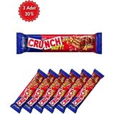 Nestlé Crunch Çikolata 20'li Paket - Çıtır Pirinç Taneleriyle Yoğun Çikolata Keyfi - 3 Adet