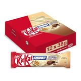 Nestlé Kitkat Chunky Kakaolu Kurabiye Parçacıklı Beyaz Çikolatalı Gofret 38 Gram x 12