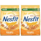 Nestlé Nesfit Ballı ve Bademli Tam Tahıl ve Pirinç Gevreği 400 g 2li paket