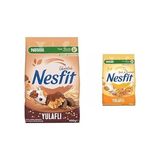 Nestlé Nesfit Çikolatalı Tam Tahıl ve Pirinç Gevreği 400 G ve Nestlé Nesfit Ballı ve Bademli - 0,01 gr