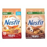 Nestlé Nesfit Seti | Tam Tahıllı Karışık Meyveli Mısır Gevreği, 400 g x1 + Çikolatalı Tam Tahıl ve Pirinç Gevreği 400 g x1